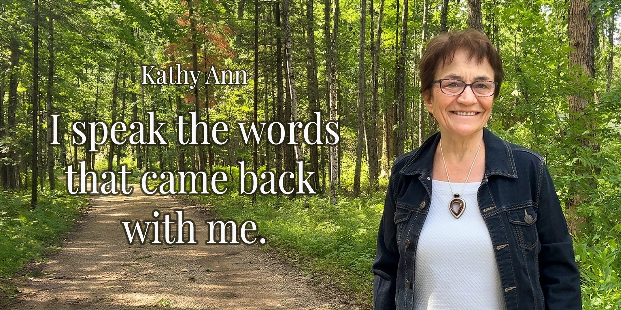 Kathy Ann, inspirational speaker and author sharing a message of peace, self-worth, and unconditional love.