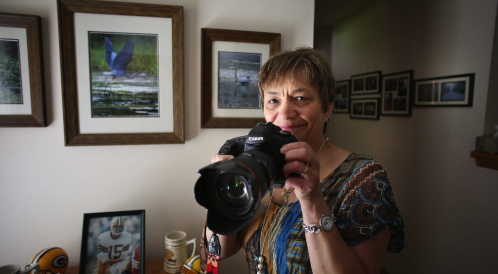 Kathy Ann photographing nature
