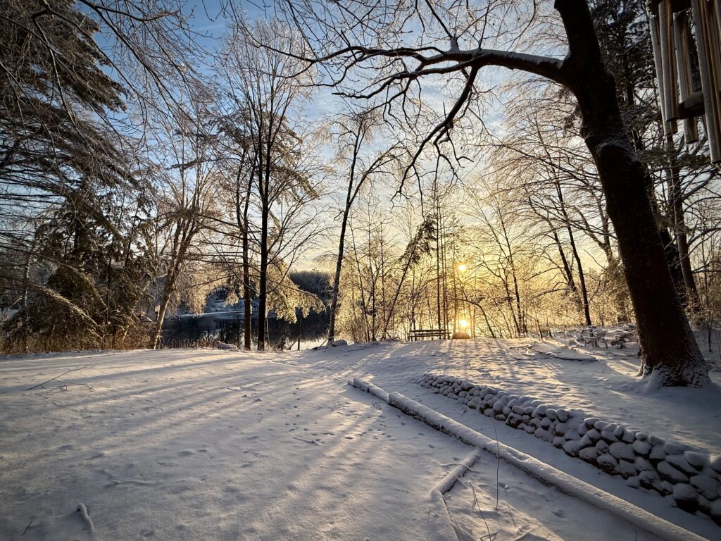 Winter evening in Wisconsin before my Near-Death Experience in January 2016.