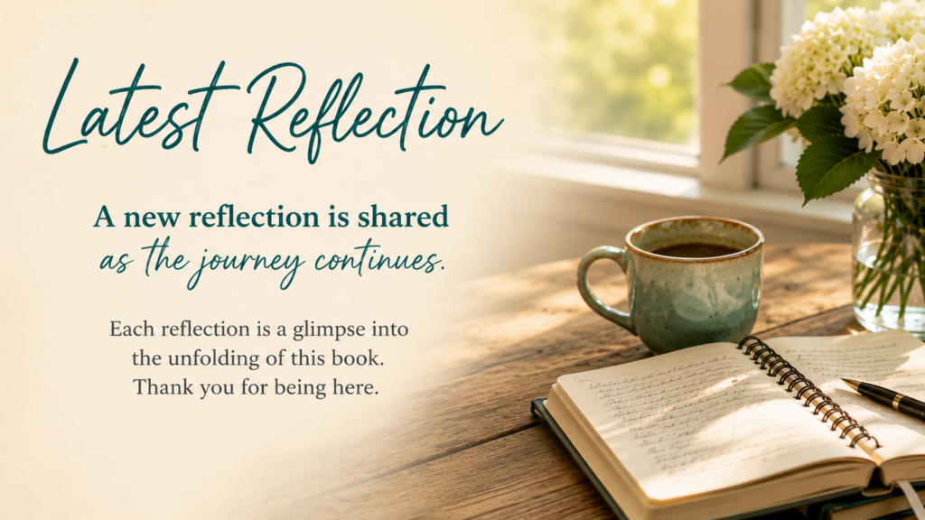 Latest reflection introducing Kathy Ann's book journey
